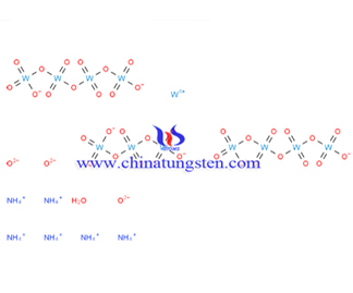 偏钨酸铵分子结构图