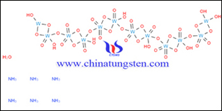 偏钨酸铵分子结构图